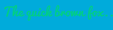 Image with Font Color 00CE85 and Background Color 00ABDB